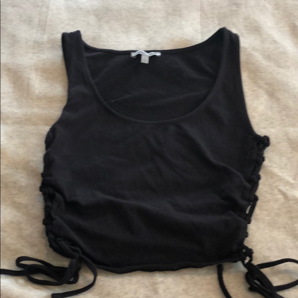 Black tank top